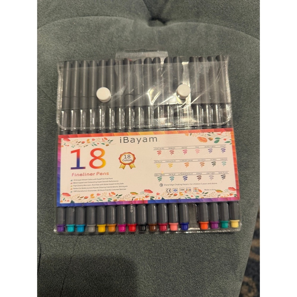 iBayam 18 Colors Fineliner Set Superfine Pens /Journal Drawing Writing Sketching